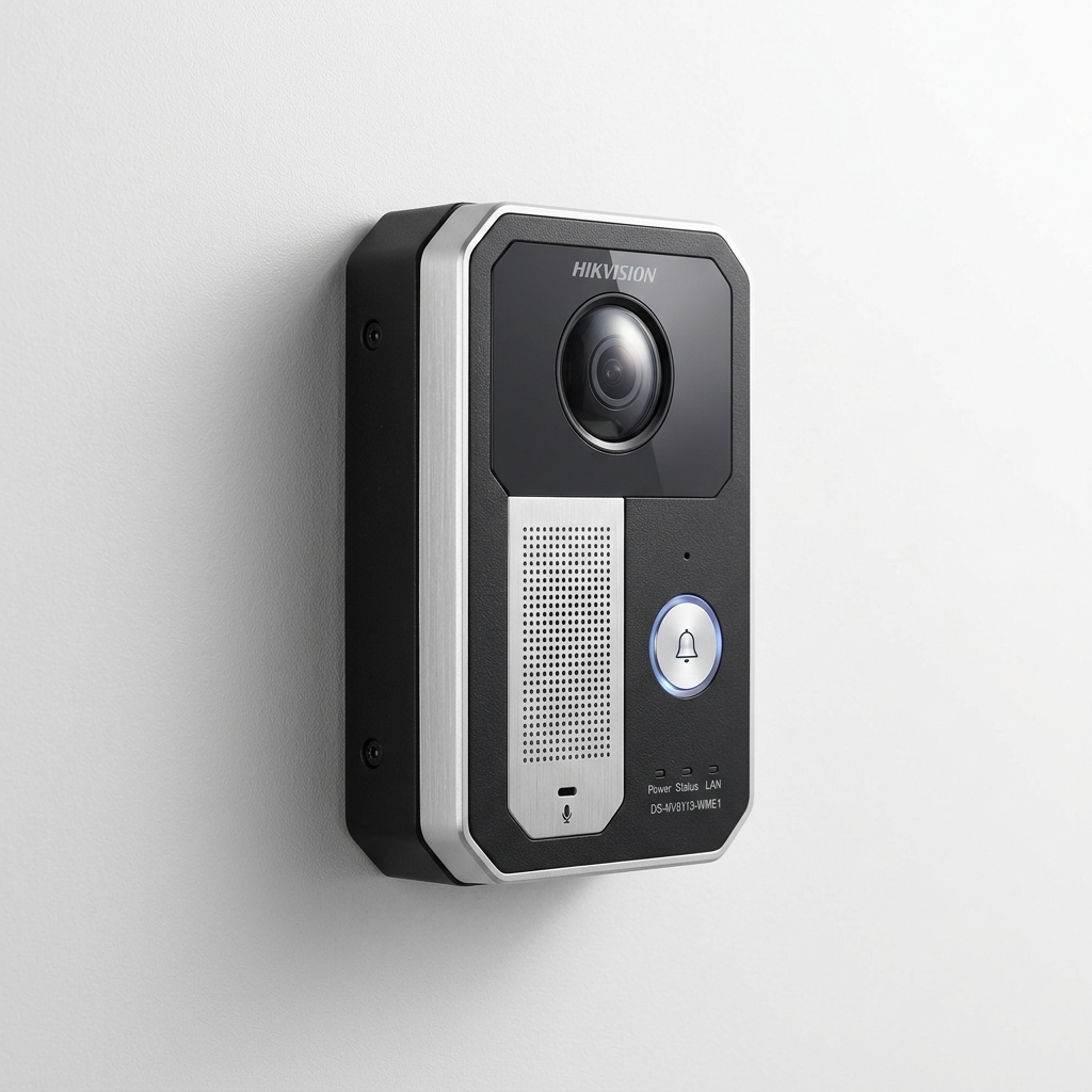 Videoportero Hikvision instalado, sistema de portero eléctrico con cámara